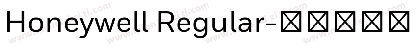 Honeywell Regular字体转换